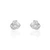 Histoire d'Or Boucles D'oreilles Puces Bouton D'or Argent Blanc Oxyde De Zirconium Discount