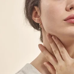 Histoire d'Or Boucles D'oreilles Puces Baroque Dormeuse Or Jaune Perle De Tahiti Clearance