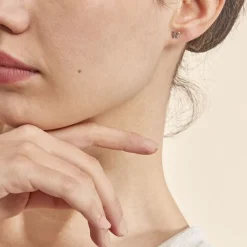 Histoire d'Or Boucles D'oreilles Puces Bartholomee Papillon Or Blanc Hot