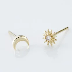 Histoire d'Or Boucles D'oreilles Puces Berberis Or Jaune Oxyde Online