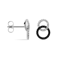 Histoire d'Or Boucles D'oreilles Puces Bella Or Blanc Diamant Online