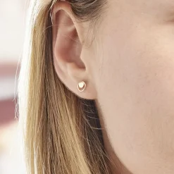 Histoire d'Or Boucles D'oreilles Puces Berangere Cercle 4 Or Jaune Clearance