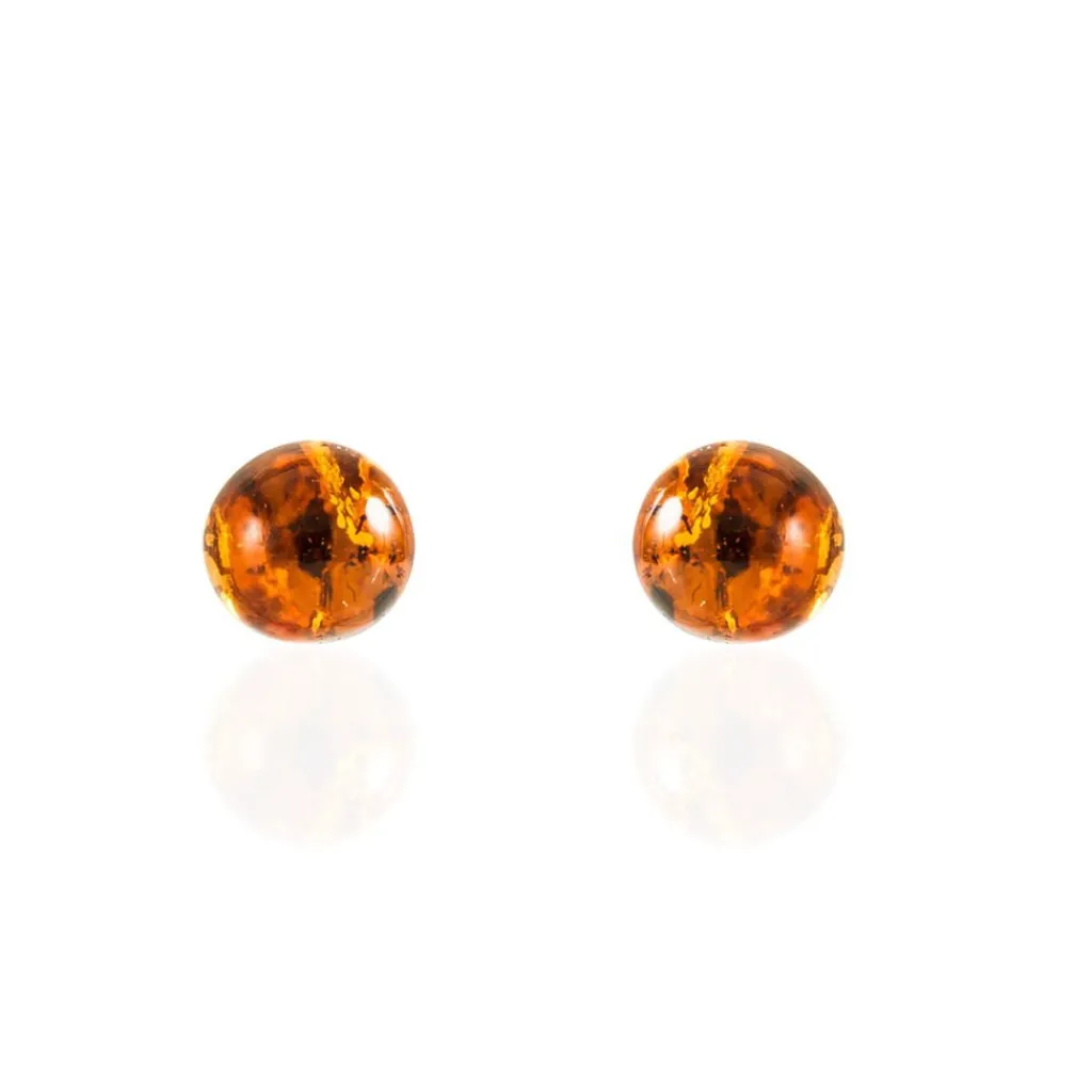 Histoire d'Or Boucles D'oreilles Puces Brunhild Argent Blanc Ambre Discount