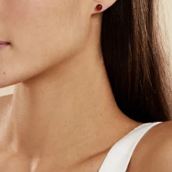 Histoire d'Or Boucles D'oreilles Puces Brunhild Argent Blanc Ambre Discount