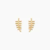 Histoire d'Or Boucles D'oreilles Puces Bartolomea Feuilles Or Jaune Discount