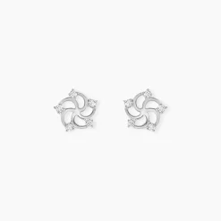 Histoire d'Or Boucles D'oreilles Puces Clarance Argent Blanc Oxyde De Zirconium Discount