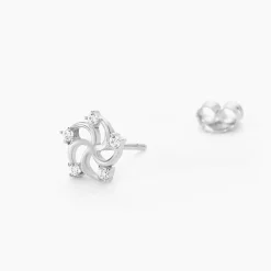 Histoire d'Or Boucles D'oreilles Puces Clarance Argent Blanc Oxyde De Zirconium Discount