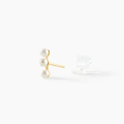 Histoire d'Or Boucles D'oreilles Puces Caitlyn Or Jaune Perle De Culture Online