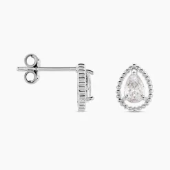 Histoire d'Or Boucles D'oreilles Puces Cyra Argent Blanc Oxyde De Zirconium Outlet