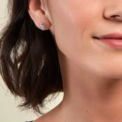 Histoire d'Or Boucles D'oreilles Puces Cyra Argent Blanc Oxyde De Zirconium Outlet