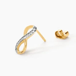 Histoire d'Or Boucles D'oreilles Puces Chacha Or Jaune Diamant Sale