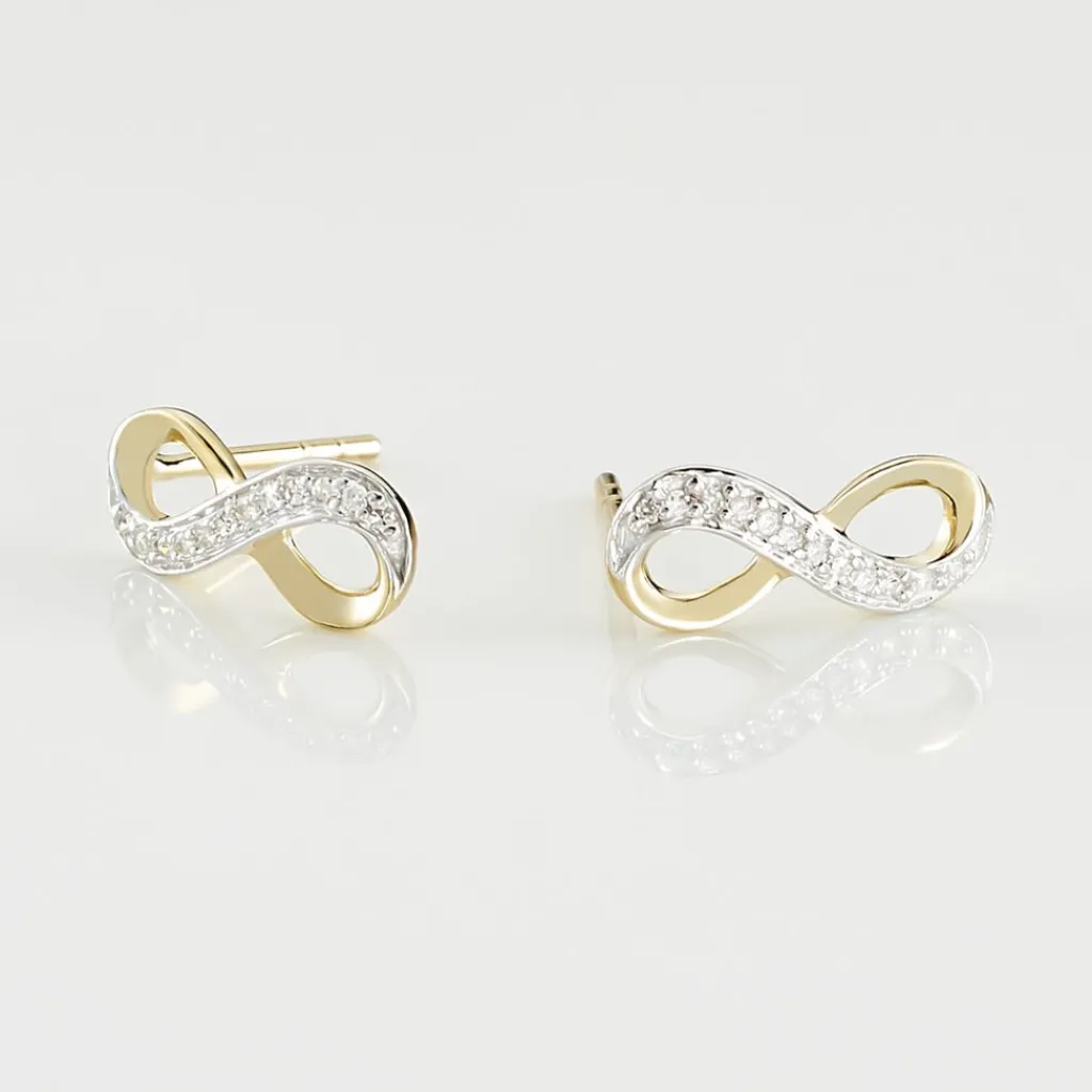 Histoire d'Or Boucles D'oreilles Puces Chacha Or Jaune Diamant Sale