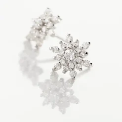 Histoire d'Or Boucles D'oreilles Puces Cyriac Argent Blanc Oxyde De Zirconium Clearance