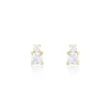 Histoire d'Or Boucles D'oreilles Puces Constancia Or Jaune Oxyde De Zirconium Online