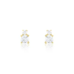 Histoire d'Or Boucles D'oreilles Puces Constancia Or Jaune Oxyde De Zirconium Online