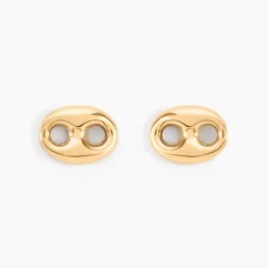 Histoire d'Or Boucles D'oreilles Puces Cara Grain De Cafe Or Jaune Hot