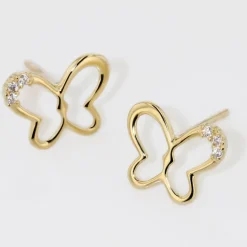 Histoire d'Or Boucles D'oreilles Puces Camomille Or Jaune Oxyde De Zirconium Discount