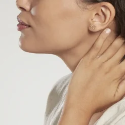 Histoire d'Or Boucles D'oreilles Puces Camomille Or Jaune Oxyde De Zirconium Discount