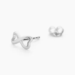 Histoire d'Or Boucles D'oreilles Puces Cony Argent Blanc