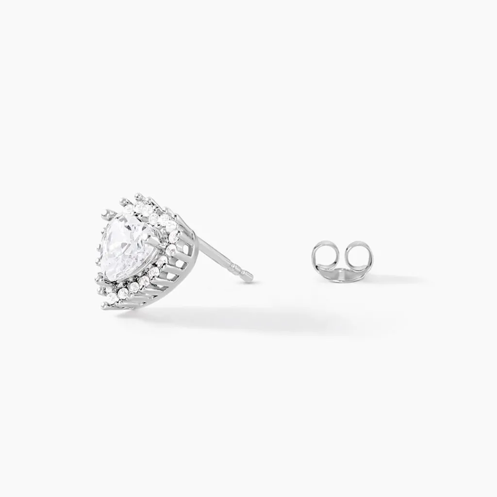 Histoire d'Or Boucles D'oreilles Puces Calvi De Zirconium argent blanc oxyde Hot