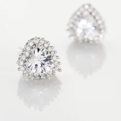 Histoire d'Or Boucles D'oreilles Puces Calvi De Zirconium argent blanc oxyde Hot