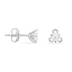 Histoire d'Or Boucles D'oreilles Puces Charlyne Argent Blanc Oxyde De Zirconium Clearance