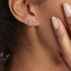 Histoire d'Or Boucles D'oreilles Puces Classical Plaqué Or Jaune Oxyde De Zirconium Hot