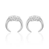 Histoire d'Or Boucles D'oreilles Puces Corneliana Argent Blanc Oxyde De Zirconium New