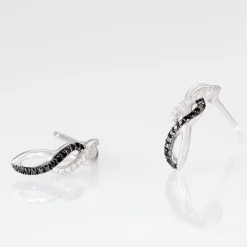Histoire d'Or Boucles D'oreilles Puces Callune Or Blanc Diamant Clearance