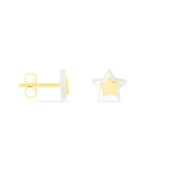 Histoire d'Or Boucles D'oreilles Puces Cleomelia Etoile Or Jaune Hot