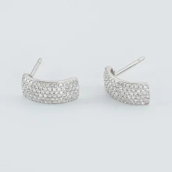 Histoire d'Or Boucles D'oreilles Puces Charlotte or blanc diamant Discount