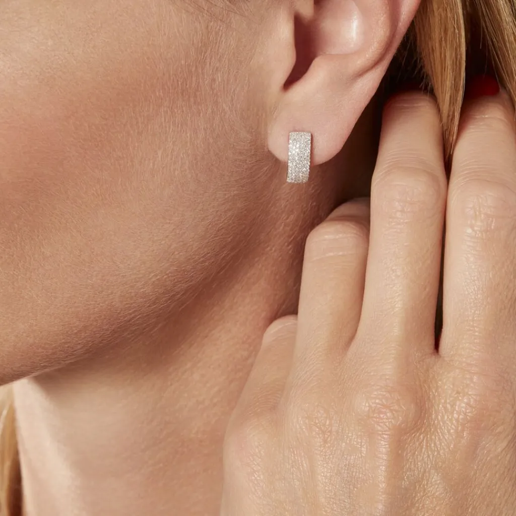 Histoire d'Or Boucles D'oreilles Puces Charlotte or blanc diamant Discount