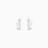 Histoire d'Or Boucles D'oreilles Puces Chadia Argent Blanc Oxyde De Zirconium Online