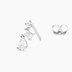 Histoire d'Or Boucles D'oreilles Puces Chadia Argent Blanc Oxyde De Zirconium Online