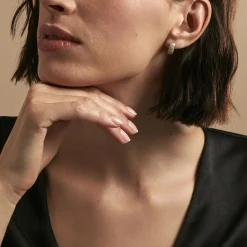 Histoire d'Or Boucles D'oreilles Puces Charlotte or jaune diamant