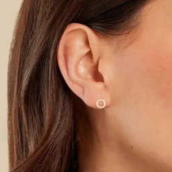 Histoire d'Or Boucles D'oreilles Puces Cesar Or Jaune Sale