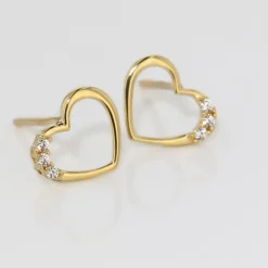 Histoire d'Or Boucles D'oreilles Puces Camomille Or Jaune Oxyde De Zirconium