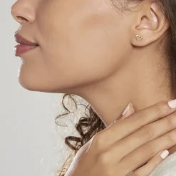 Histoire d'Or Boucles D'oreilles Puces Camomille Or Jaune Oxyde De Zirconium