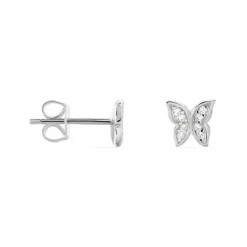 Histoire d'Or Boucles D'oreilles Puces Cadfan Argent Blanc Oxyde