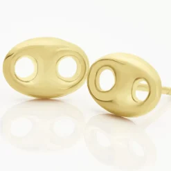 Histoire d'Or Boucles D'oreilles Puces Cara Grain De Cafe Or Jaune Outlet