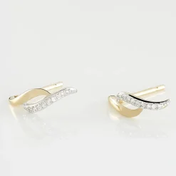 Histoire d'Or Boucles D'oreilles Puces Callum Or Jaune Diamant Sale