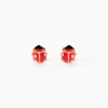 Histoire d'Or Boucles D'oreilles Puces Coccinella Or Jaune Oxyde De Zirconium New
