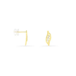 Histoire d'Or Boucles D'oreilles Puces Caline Or Jaune Diamant Hot