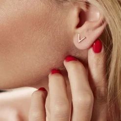 Histoire d'Or Boucles D'oreilles Puces Celene Or Rose