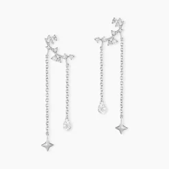 Histoire d'Or Boucles D'oreilles Puces Claodia Argent Blanc Oxyde De Zirconium Discount