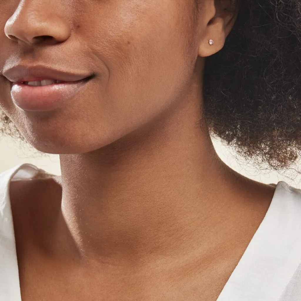 Histoire d'Or Boucles D'oreilles Puces Daria Or Jaune Oxyde or jaune oxyde rose New