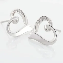 Histoire d'Or Boucles D'oreilles Puces Daviane Argent Blanc Oxyde De Zirconium Best