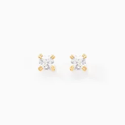 Histoire d'Or Boucles D'oreilles Puces Doreen Or Jaune Oxyde De Zirconium New