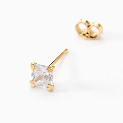 Histoire d'Or Boucles D'oreilles Puces Doreen Or Jaune Oxyde De Zirconium New