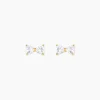 Histoire d'Or Boucles D'oreilles Puces Darina Noeud Or Jaune Oxyde De Zirconium Clearance